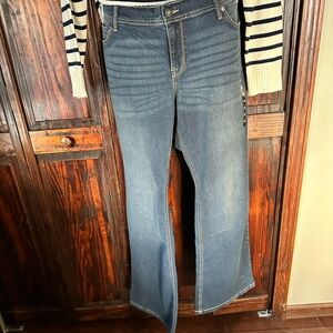 Torrid Dark Blue Flare Jeans